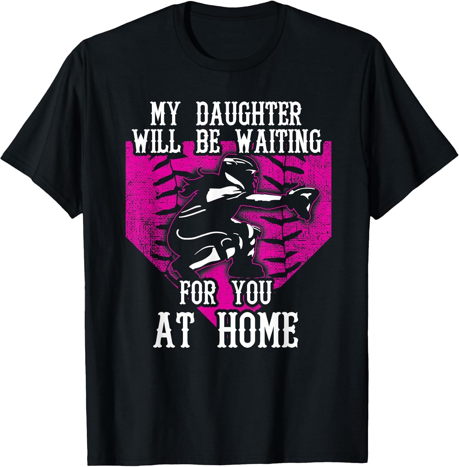 Softball Catcher Mom & Dad Proud Parents of Daughter