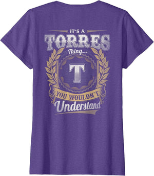 Torres Last Name - It's A Torres Thing (On Back)