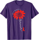 Sepsis Awareness Survivor Flower Warrior Ribbon Red
