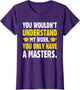 You Wouldn't Understand My Work You Only Have A Masters