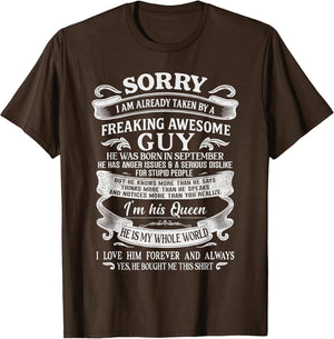 I Am Already Taken by Freaking Awesome Guy Born in September