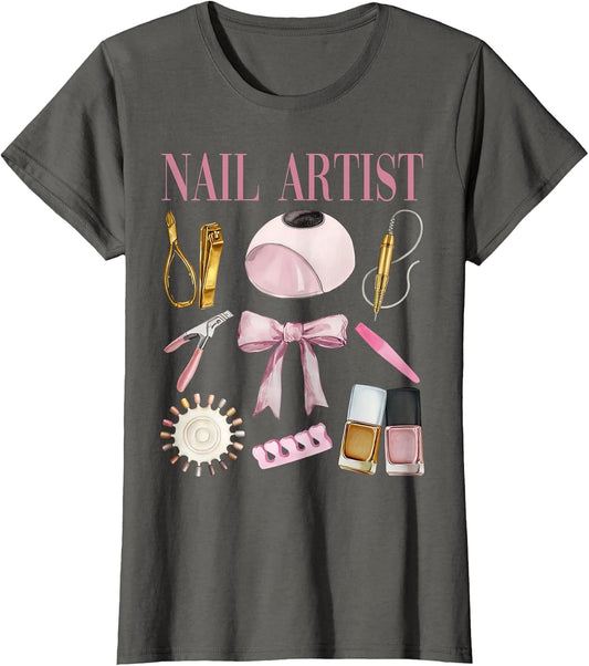 Vintage Coquette Bow Aesthetic Nail Tech Nail Technician