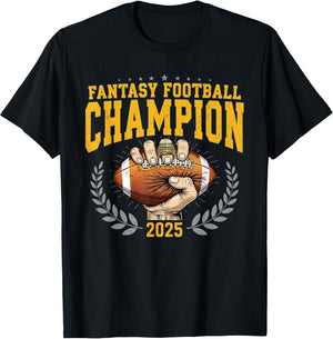 Fantasy Football Champion 2025 Shield Trophy Emblem