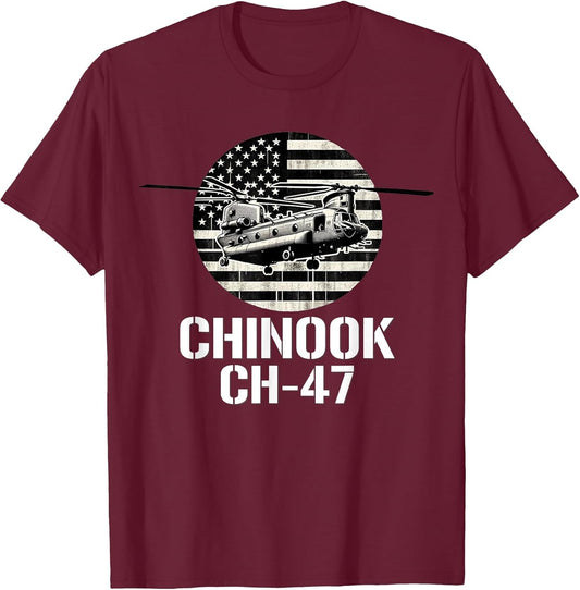 Vintage CH-47 Chinook Military Helicopter
