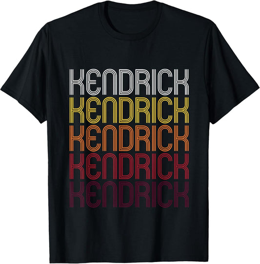 Kendrick Retro Wordmark Pattern - Vintage Style