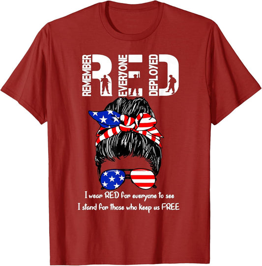 On Friday We Wear Red Military Support Troops