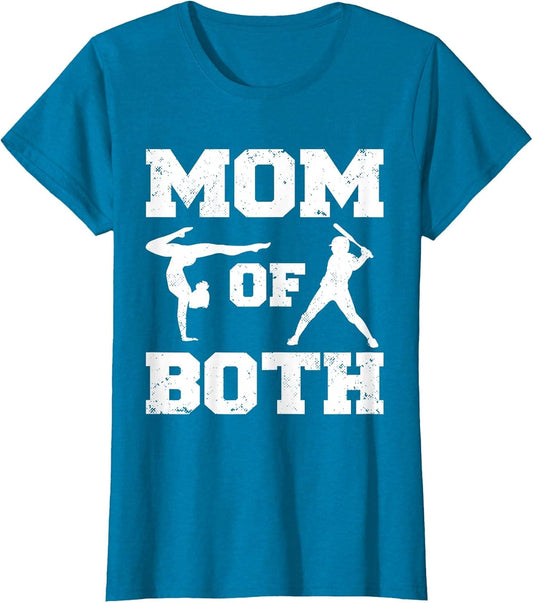 Mom of Both Funny Baseball Gymnastics Mom