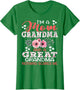 I'm A Mom Grandma A Great Grandma Nothing Scares Me Floral