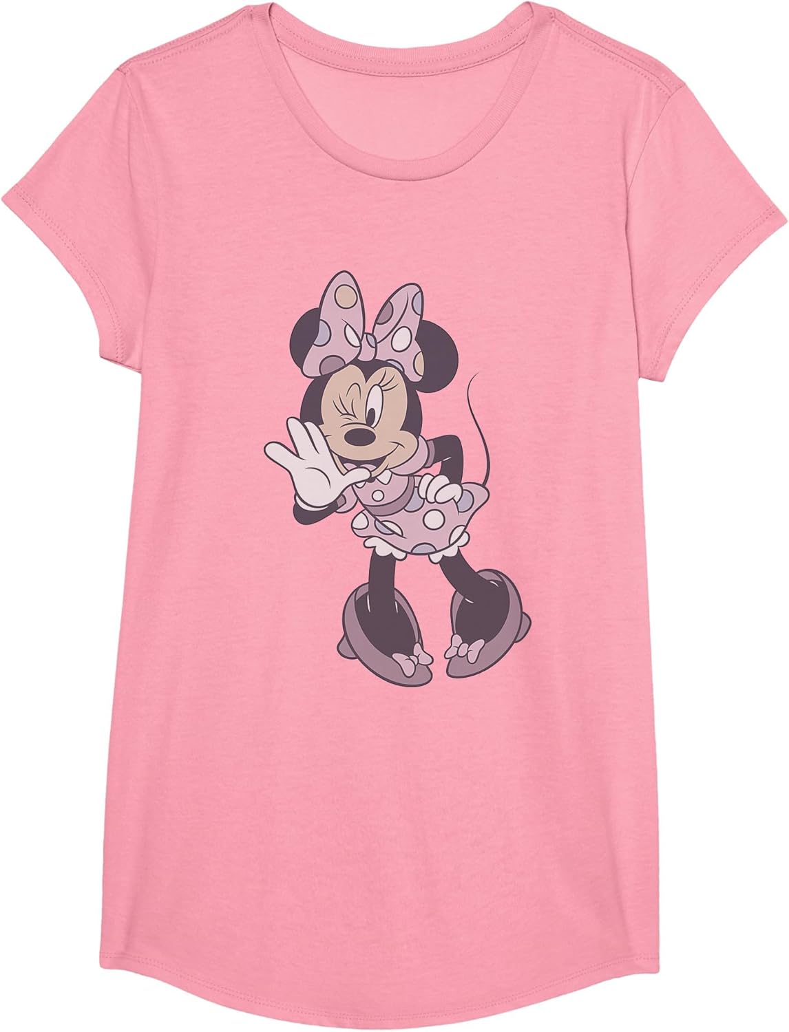 Disney Minnie Mouse Multi Colored Polka Dot Dress Winking