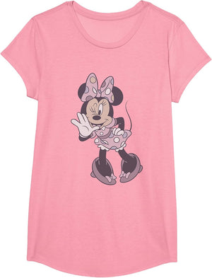 Disney Minnie Mouse Multi Colored Polka Dot Dress Winking