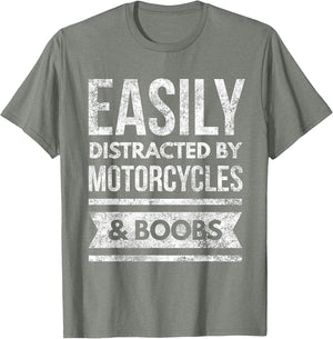 Motorcycles & Boobs Funny Rally Biker Motocross & Road