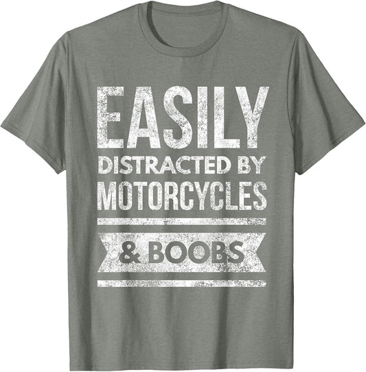 Motorcycles & Boobs Funny Rally Biker Motocross & Road