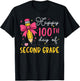 100 Days of 2nd Second Grade 100th Day of School Teacher Kid