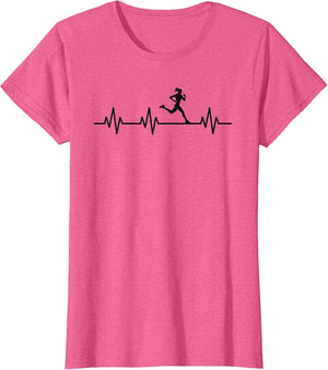 Girls Cross Country Team XC Life Heartbeat Love Trendy