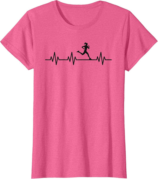 Girls Cross Country Team XC Life Heartbeat Love Trendy