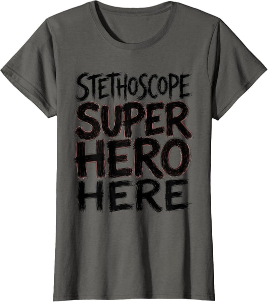 Stethoscope Superhero Healthcare Hero Design