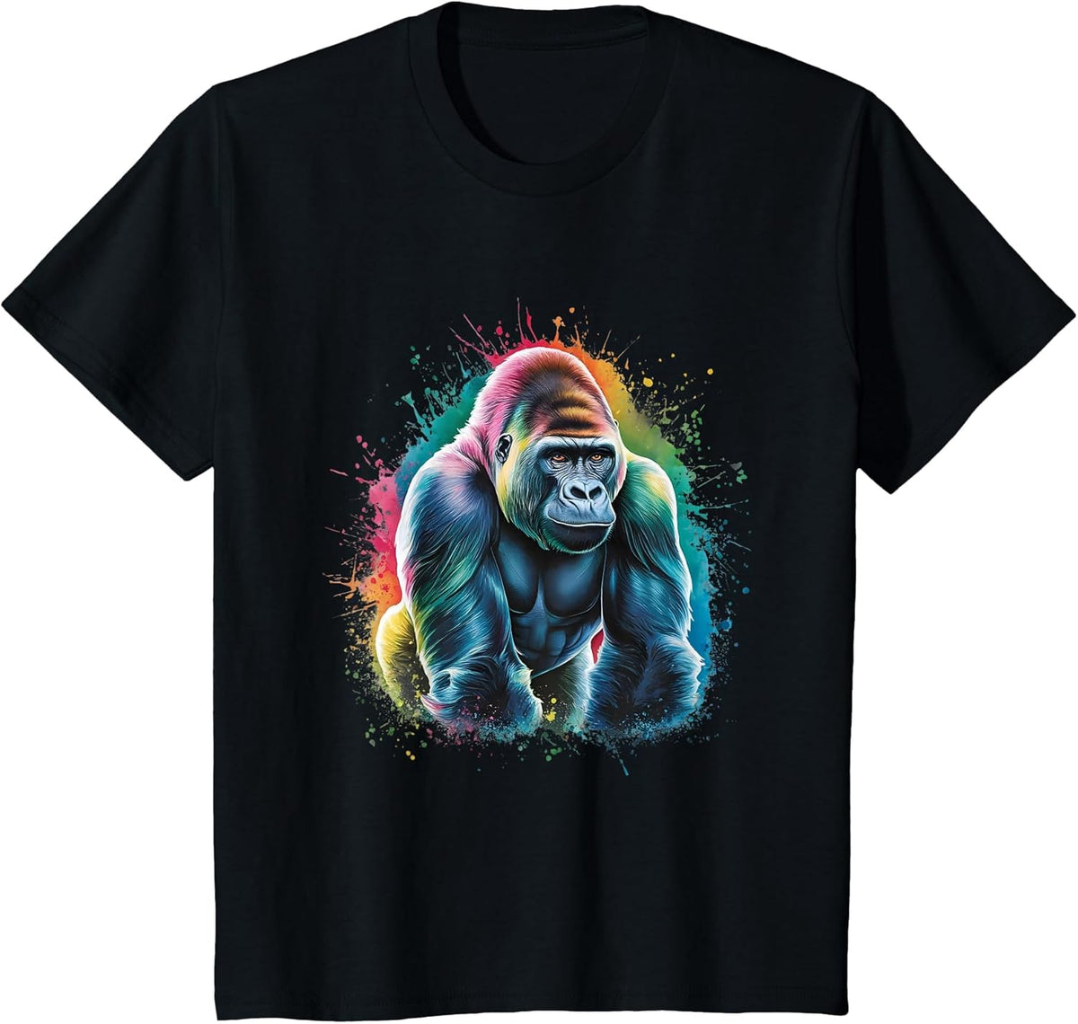 Gorilla Men's Women's Colourful Watercolour Gorilla