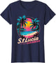St Lucia Souvenir Summer Saint Lucia Retro Vintage
