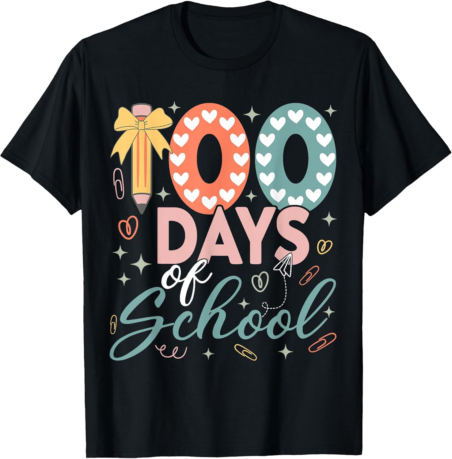 100 Days of School Coquette Bow 100th Day of School Girls