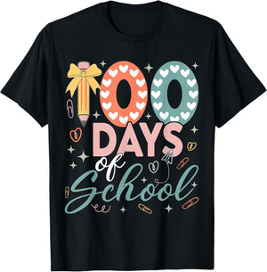 100 Days of School Coquette Bow 100th Day of School Girls