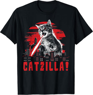 Beware Catzilla Laser Cat