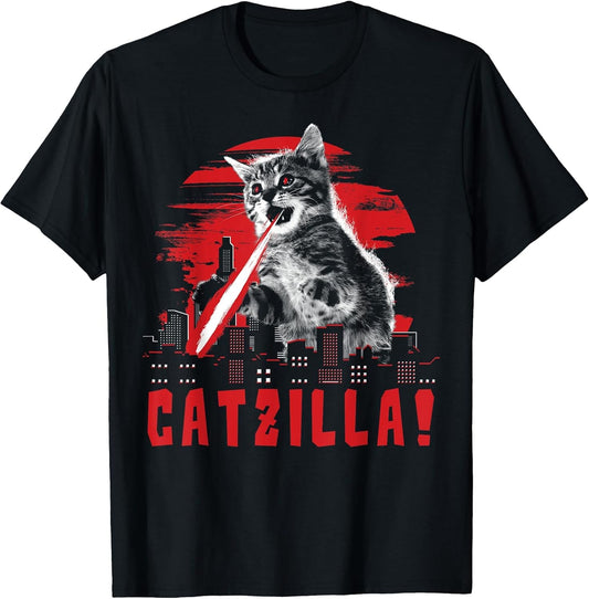 Beware Catzilla Laser Cat