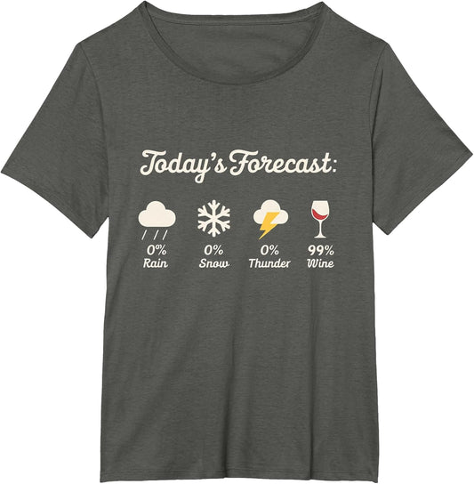 Today's Forecast 99% Chance of Wine Humorous Vino Lover