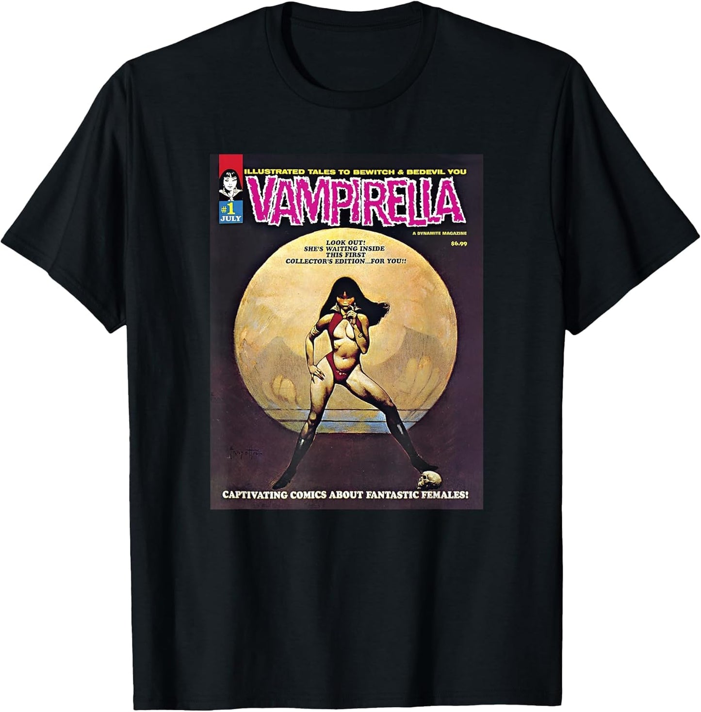 Vampirella 1969/ #1" Featuring Frank Frazetta Cover Art