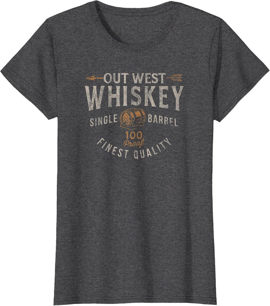 Trendy Out West Whiskey Single Barrel Label