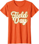 Field Day Retro Orange Field Day Games Adults Teachers Kids