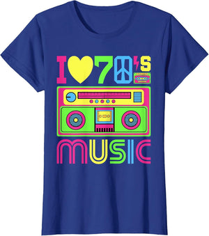 I Love 70's Music 1970s Themed Party 70's Outfit 70s Costume