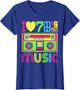 I Love 70's Music 1970s Themed Party 70's Outfit 70s Costume