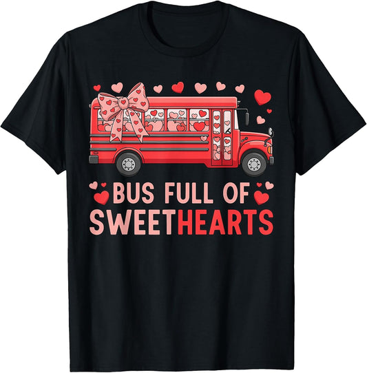 Bus Full of Sweethearts Valentine's Day Coquette Bow Driver