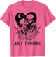 Just Married Gothic Skeleton Couple Halloween Matching