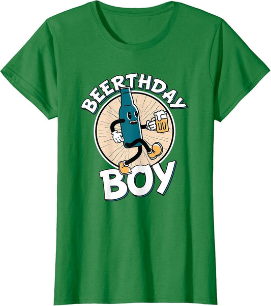 Birthday Beer Retro Beerday Happy Beerthday Boy Beer Pong