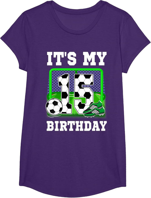 It's My 15th Birthday Soccer Theme 15 Year Old Boy Party