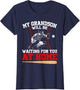 Funny My Grandson Will Be Waiting for You at Home Baseball