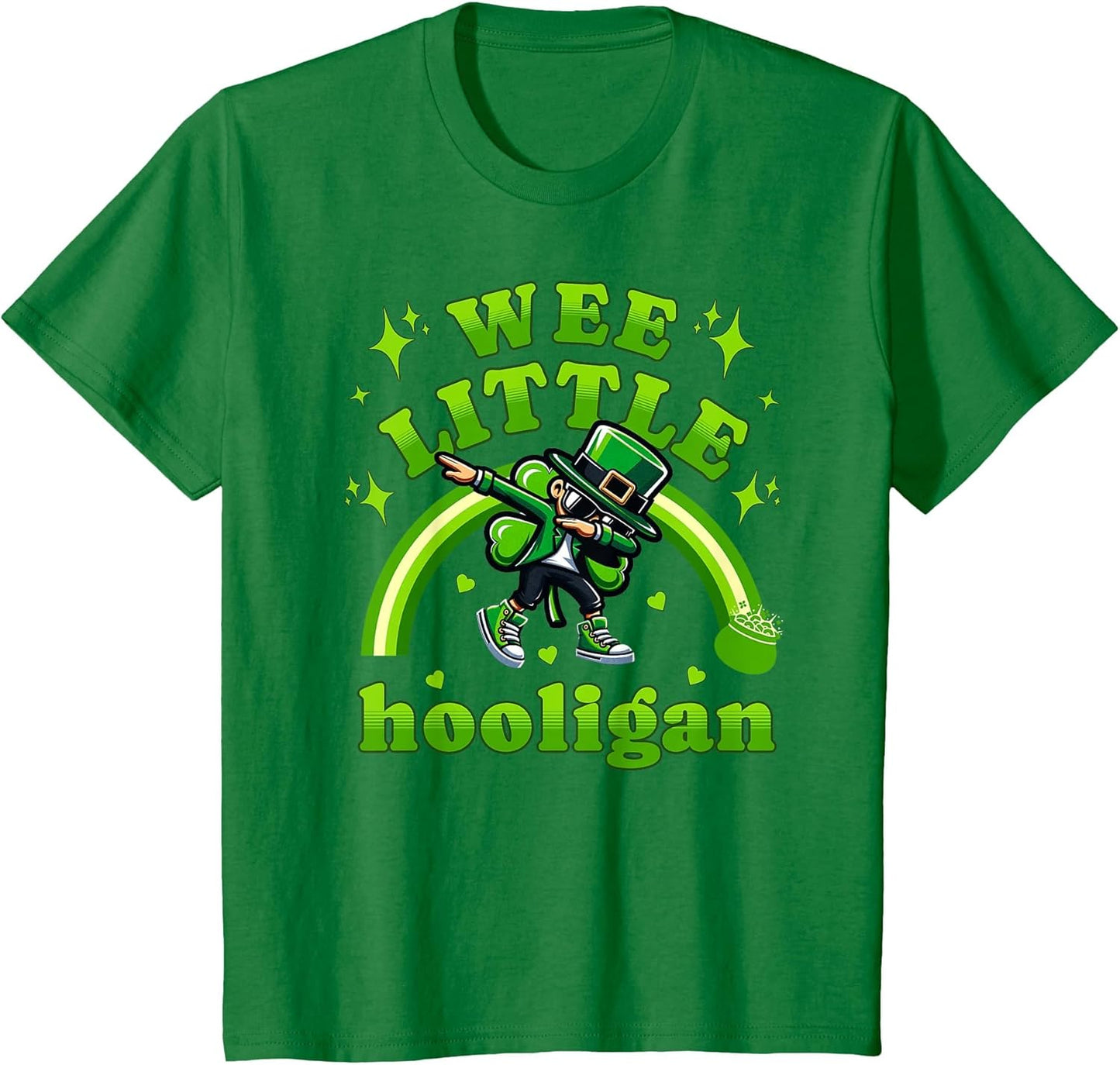 Wee Little Hooligan Boys St Patricks Day Youth Kids Dabbing