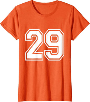 Number 29 Varsity Sports Team Jersey 29th Birthday 29 Years