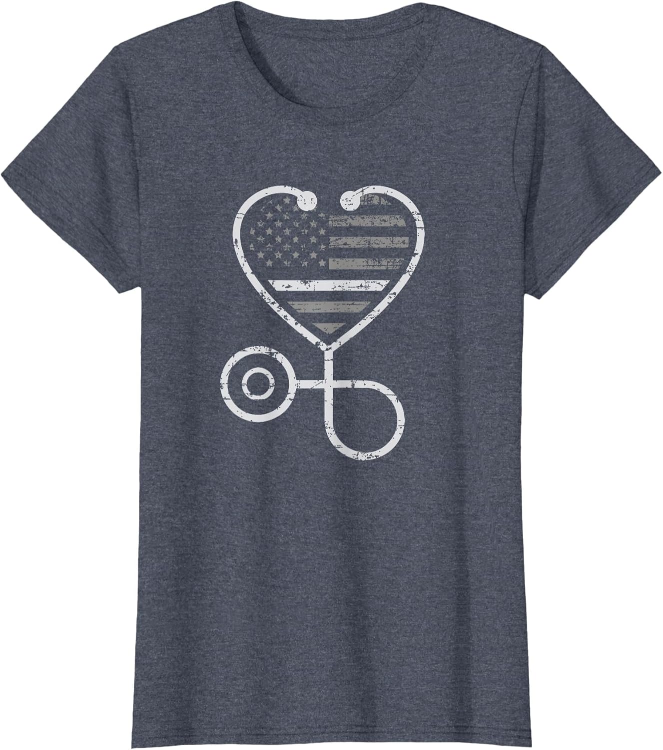 Corrections Nurse Thin Grey Line Heart Flag
