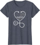 Corrections Nurse Thin Grey Line Heart Flag