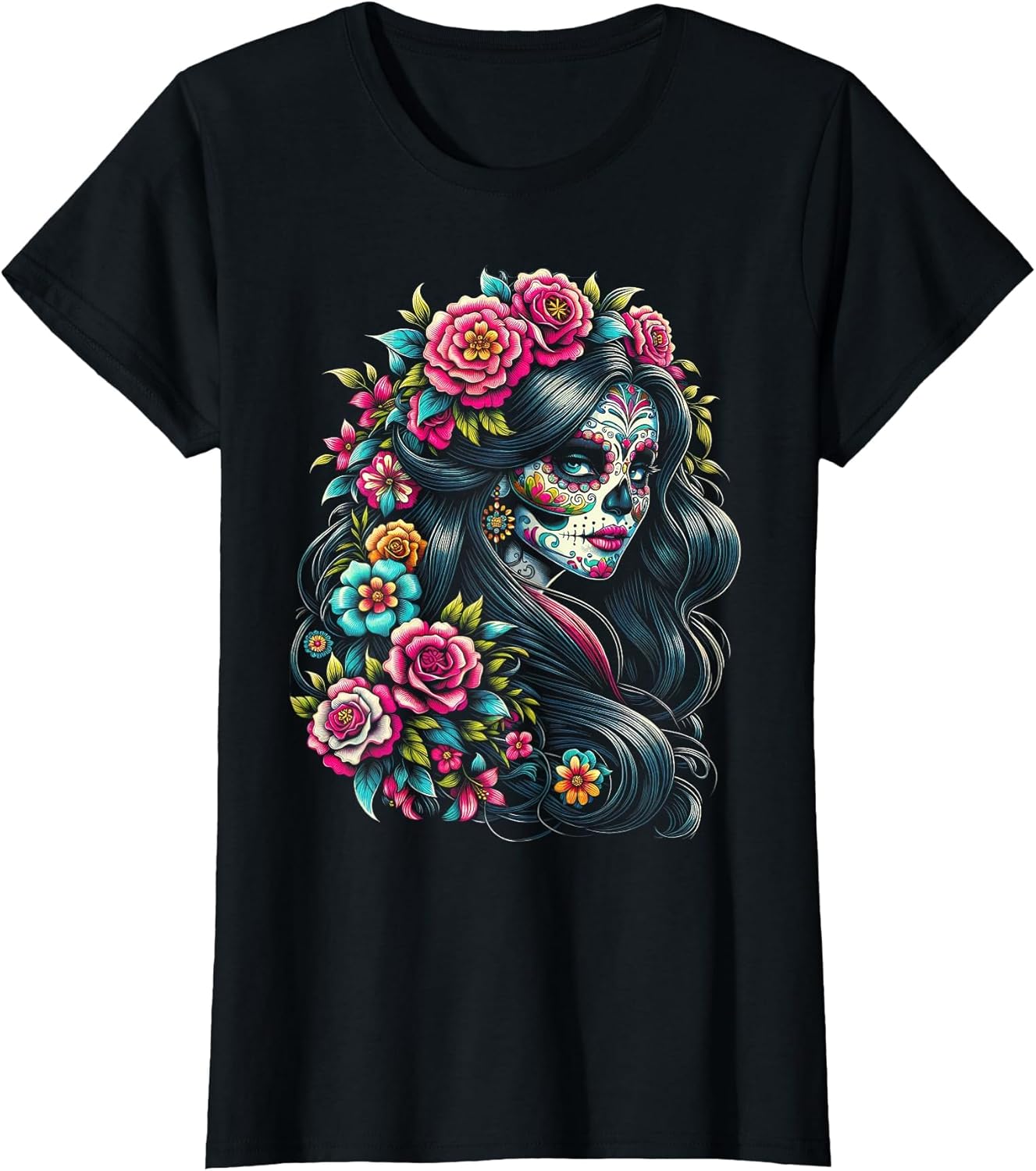 De Los Muertos La Catrina Day of The Dead Sugar Skull Women
