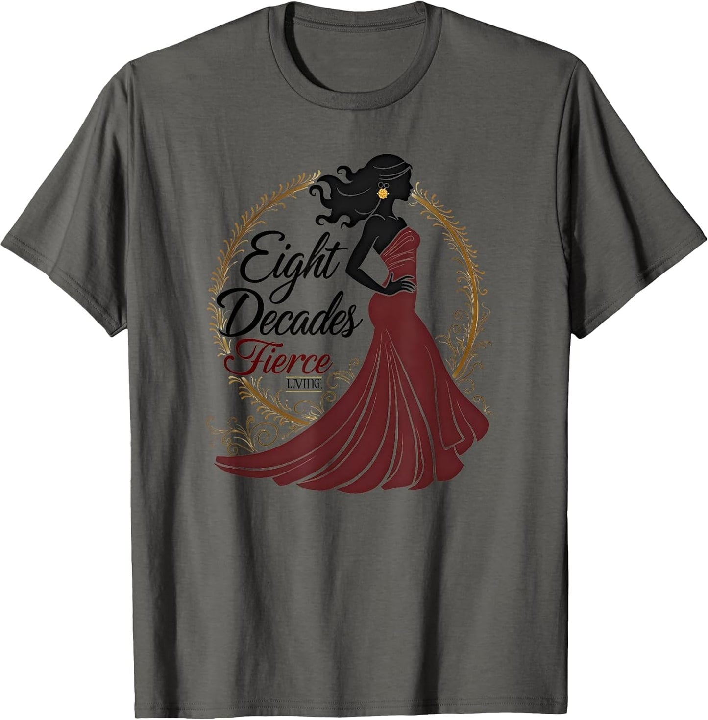 Eight Decades Fierce Living 80th Birthday Design