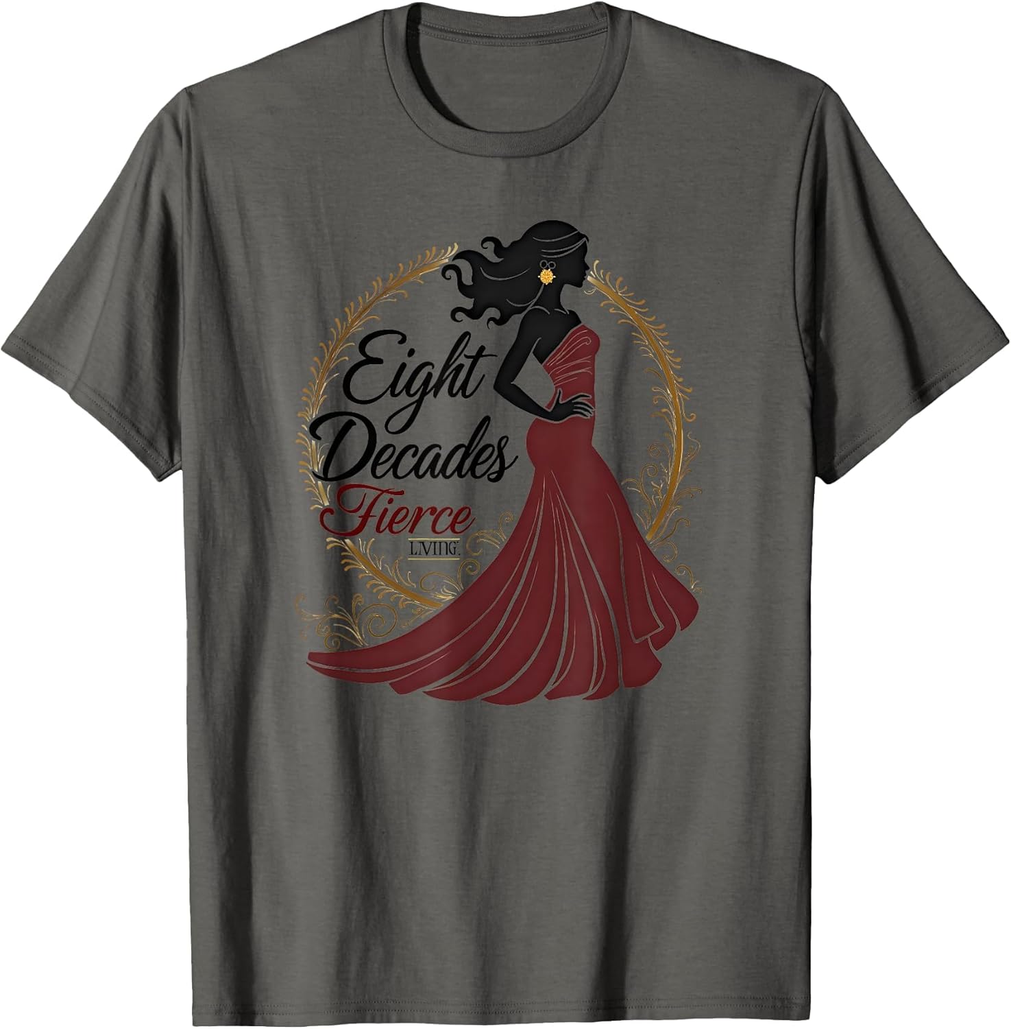 Eight Decades Fierce Living 80th Birthday Design