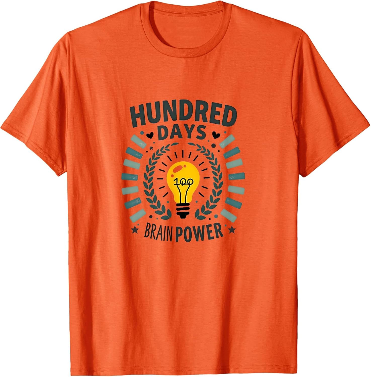 Hundred Days Brain Power School Achievement Design