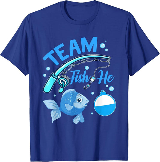 Team Fish He Fishing Gender Reveal Party Announcemen