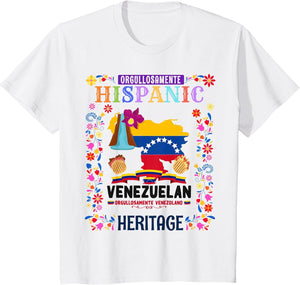 Latin Heritage Venezuelan Flag Outfit idea Kids Venezuela