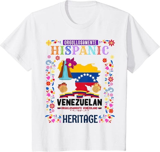 Latin Heritage Venezuelan Flag Outfit idea Kids Venezuela