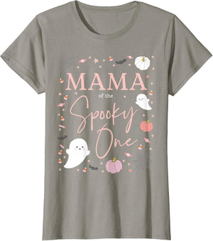 Mama of The Spooky One Girl First Birthday Pink Halloween