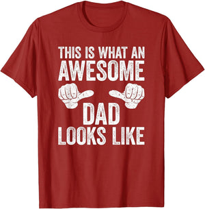 This is What an Awesome Dad Looks Like Shirt Men Fathers Day
